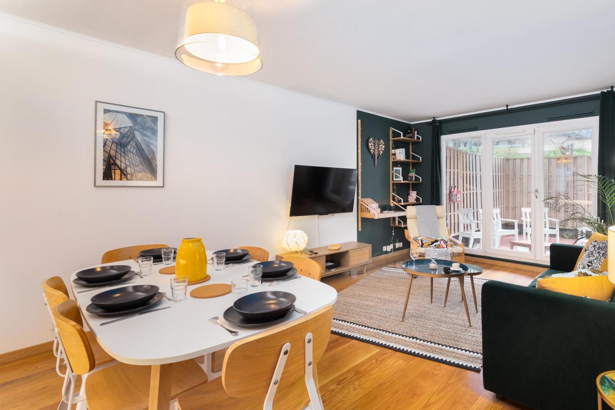 شقة Cosy'N Paris - Parking Secure - Metro 14 - Wifi - Terrace - Premium Bedding جنتيلي المظهر الخارجي الصورة